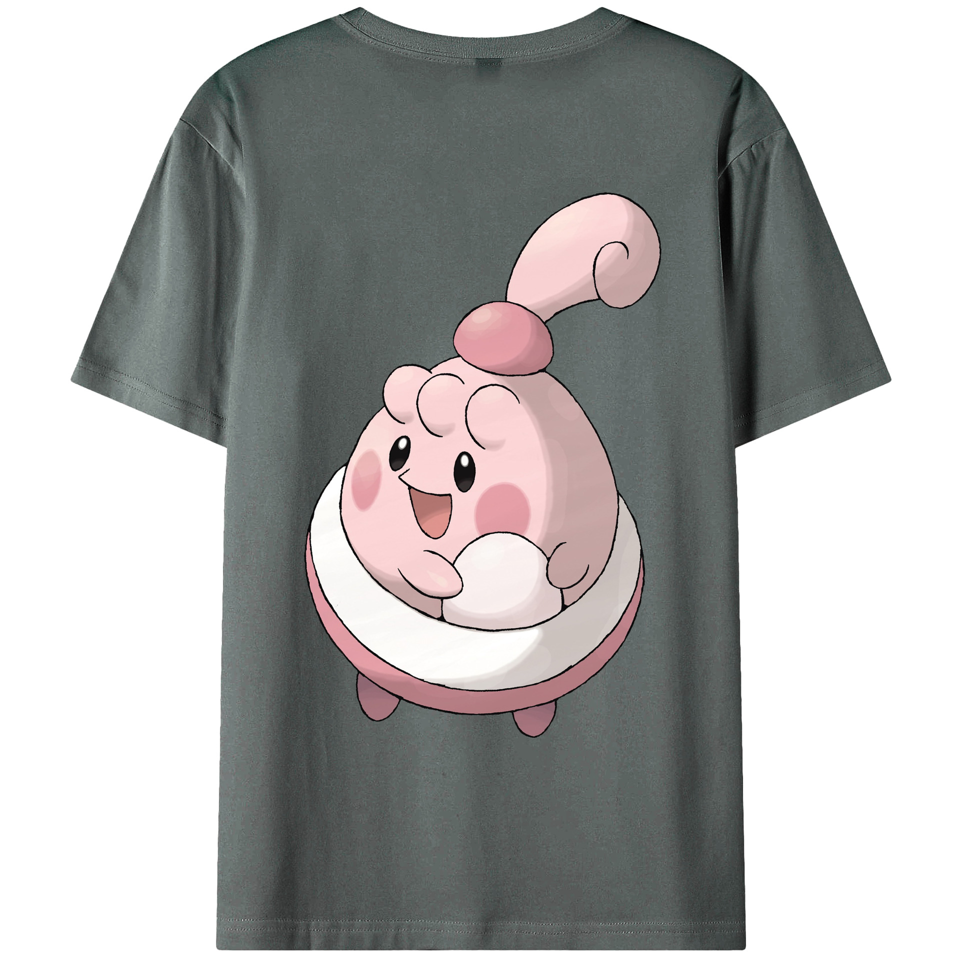 （画像用） ポケットモンスター Pokémon 綿100％ メンズ半袖Tシャツ（バックプリント） 通気性